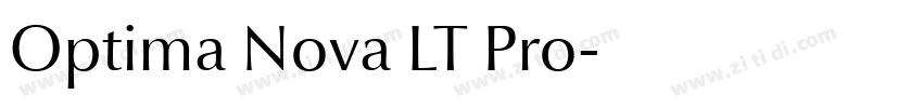 Optima Nova LT Pro字体转换